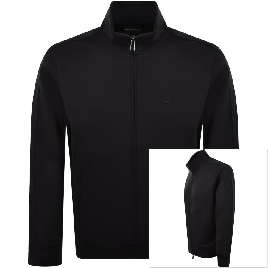 ARMANI Collezioni スウェードブルゾン Emporio Armani Full Zip Sweatshirt Navy | Mainline Menswear ca